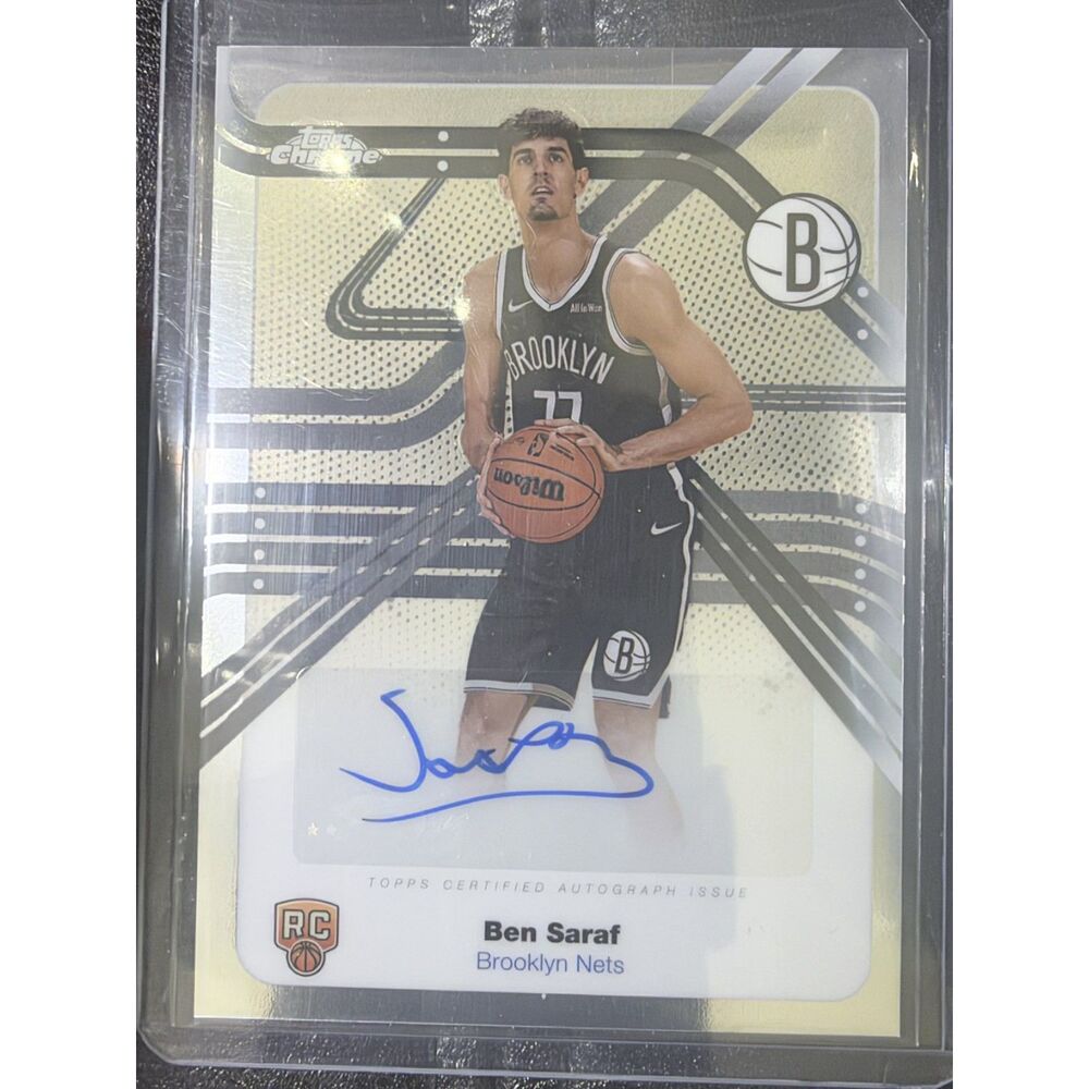2025-26 Topps Chrome Ben Saraf Next Stop Signatures Auto RC #NS-BS Nets